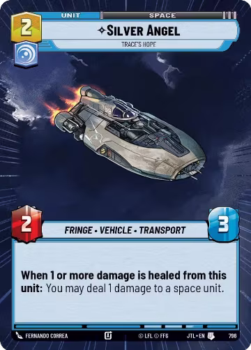 Silver Angel - Trace's Hope (Hyperspace Foil) (796), Jump to Lightspeed — Star Wars card price