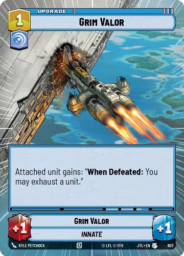 Grim Valor (Hyperspace Foil) (807), Jump to Lightspeed — Star Wars card price