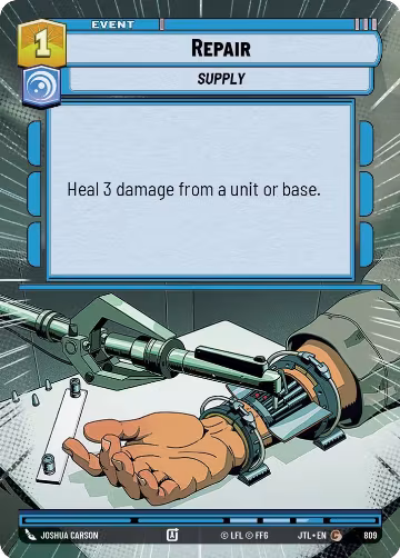 Repair (Hyperspace Foil) (809), Jump to Lightspeed — Star Wars card price
