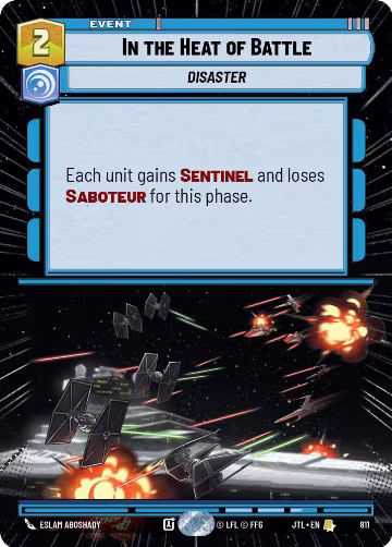 In the Heat of Battle (Hyperspace Foil) (811), Jump to Lightspeed — Star Wars card price