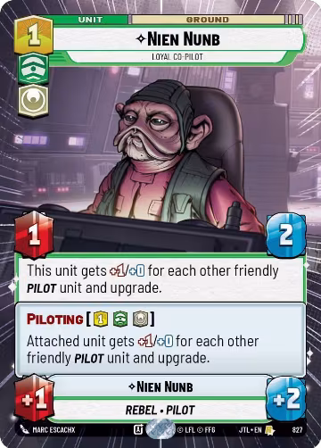Nien Nunb - Loyal Co-Pilot (Hyperspace Foil) (827), Jump to Lightspeed — Star Wars card price