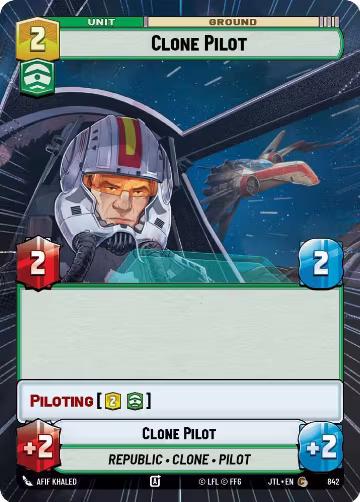 Clone Pilot (Hyperspace Foil) (842), Jump to Lightspeed — Star Wars card price
