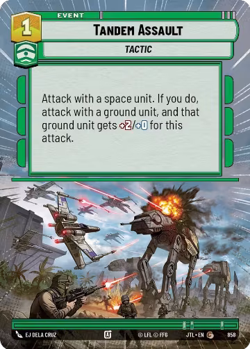 Tandem Assault (Hyperspace Foil) (858), Jump to Lightspeed — Star Wars card price
