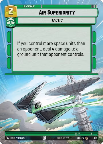 Air Superiority (Hyperspace Foil) (859), Jump to Lightspeed — Star Wars card price