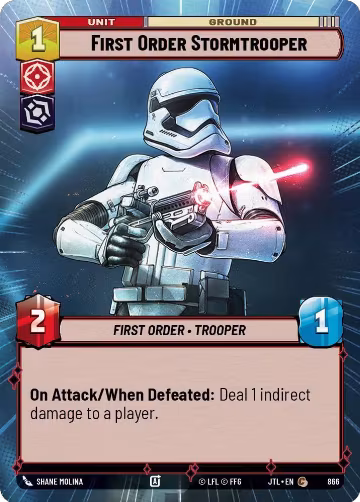 First Order Stormtrooper (Hyperspace Foil) (866), Jump to Lightspeed — Star Wars card price