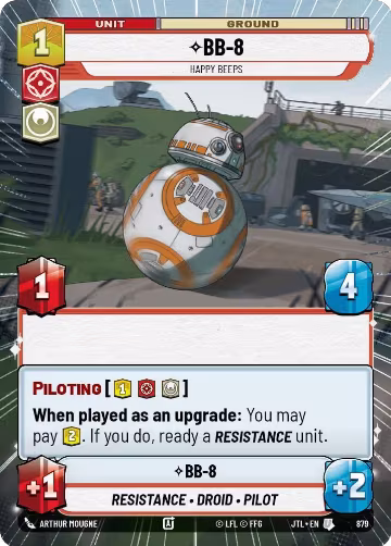 BB-8 - Happy Beeps (Hyperspace Foil) (879), Jump to Lightspeed — Star Wars card price