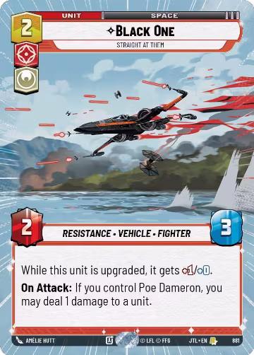 Black One - Straight At Them (Hyperspace Foil) (881), Jump to Lightspeed — Star Wars card price