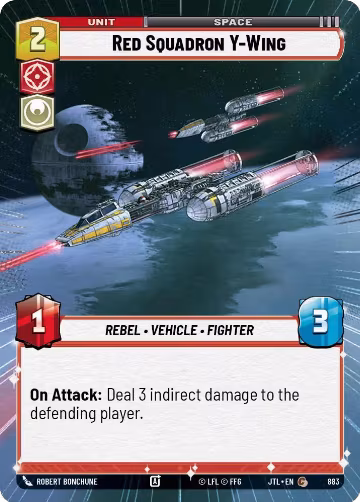 Red Squadron Y-Wing (Hyperspace Foil) (883), Jump to Lightspeed — Star Wars card price