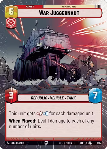 War Juggernaut (Hyperspace Foil) (904), Jump to Lightspeed — Star Wars card price