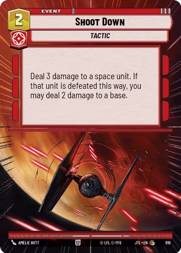 Shoot Down (Hyperspace Foil) (910), Jump to Lightspeed — Star Wars card price