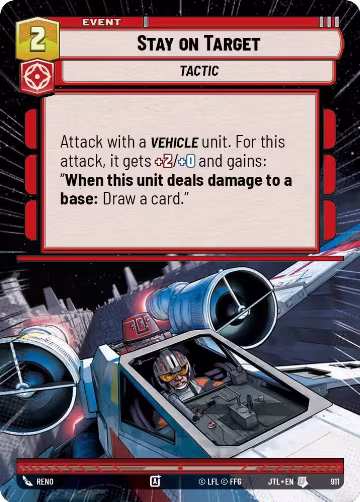 Stay on Target (Hyperspace Foil) (911), Jump to Lightspeed — Star Wars card price