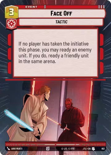 Face Off (Hyperspace Foil) (912), Jump to Lightspeed — Star Wars card price