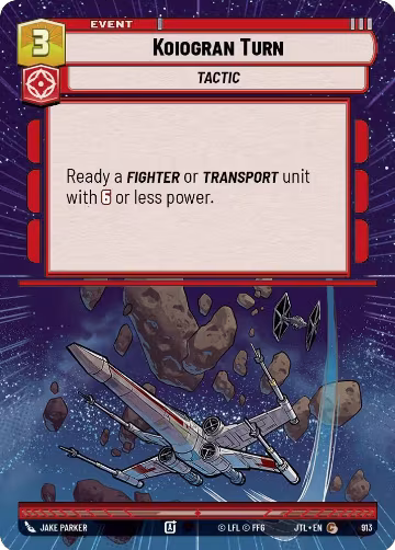Koiogran Turn (Hyperspace Foil) (913), Jump to Lightspeed — Star Wars card price