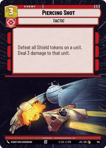 Piercing Shot (Hyperspace Foil) (914), Jump to Lightspeed — Star Wars card price