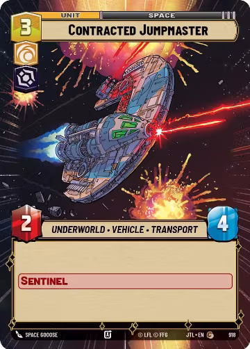 Contracted Jumpmaster (Hyperspace Foil) (918), Jump to Lightspeed — Star Wars card price
