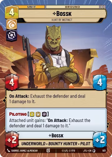 Bossk - Hunt By Instinct (Hyperspace Foil) (921), Jump to Lightspeed — Star Wars card price