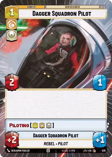 Dagger Squadron Pilot (Hyperspace Foil) (930), Jump to Lightspeed — Star Wars card price