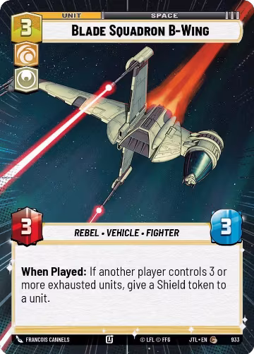 Blade Squadron B-Wing (Hyperspace Foil) (933), Jump to Lightspeed — Star Wars card price