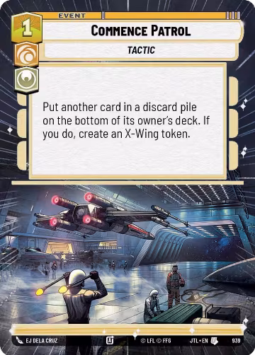 Commence Patrol (Hyperspace Foil) (939), Jump to Lightspeed — Star Wars card price