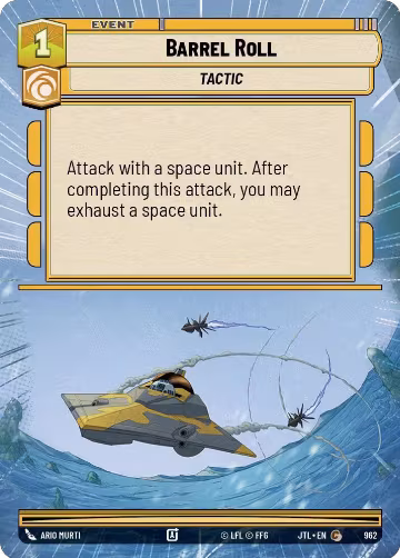 Barrel Roll (Hyperspace Foil) (962), Jump to Lightspeed — Star Wars card price