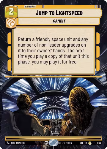 Jump to Lightspeed (Hyperspace Foil) (966), Jump to Lightspeed — Star Wars card price