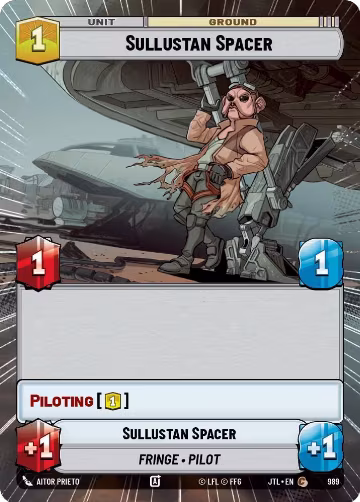 Sullustan Spacer (Hyperspace Foil) (989), Jump to Lightspeed — Star Wars card price