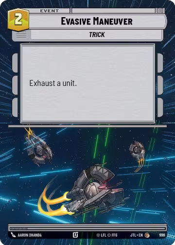 Evasive Maneuver (Hyperspace Foil) (996), Jump to Lightspeed — Star Wars card price