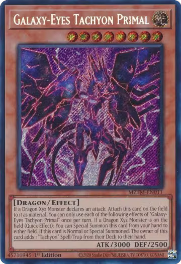 Galaxy-Eyes Tachyon Primal (MZTM-EN011), Maze of the Master — Yu-Gi-Oh! card price