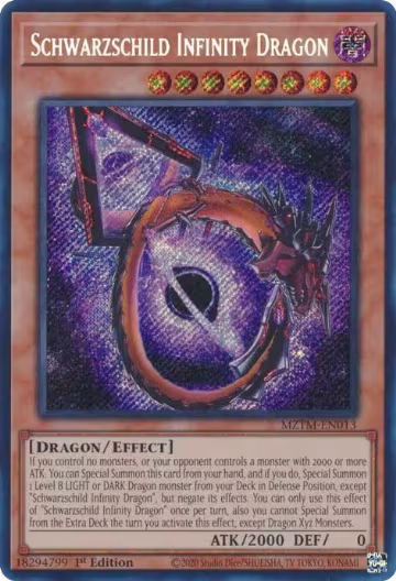 Schwarzschild Infinity Dragon (MZTM-EN013), Maze of the Master — Yu-Gi-Oh! card price