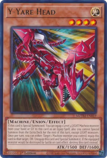Y-Yare Head (MZTM-EN019), Maze of the Master — Yu-Gi-Oh! card price