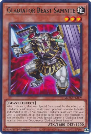 Gladiator Beast Samnite (MZTM-EN069), Maze of the Master — Yu-Gi-Oh! card price