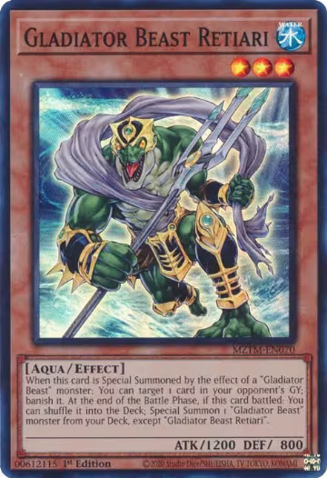 Gladiator Beast Retiari (MZTM-EN070), Maze of the Master — Yu-Gi-Oh! card price
