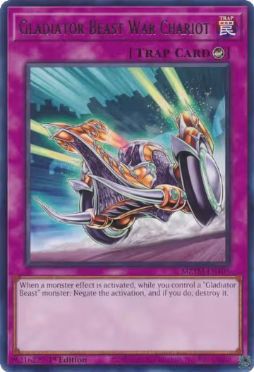 Gladiator Beast War Chariot (MZTM-EN105), Maze of the Master — Yu-Gi-Oh! card price
