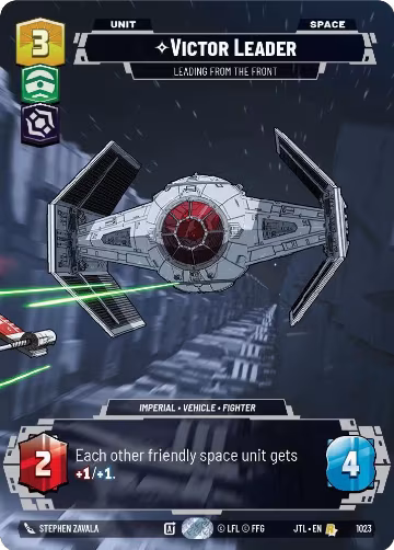 Victor Leader - Leading from the Front (Prestige) (1023), Jump to Lightspeed — Star Wars card price