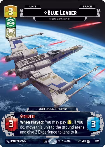 Blue Leader - Scarif Air Support (Prestige) (1026), Jump to Lightspeed — Star Wars card price