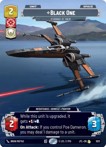 Black One - Straight At Them (Prestige) (1033), Jump to Lightspeed — Star Wars card price