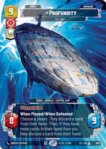 Profundity - We Fight! (Prestige) (1035), Jump to Lightspeed — Star Wars card price
