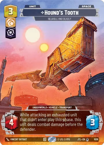 Hound's Tooth - Reliable and Deadly (Prestige) (1038), Jump to Lightspeed — Star Wars card price