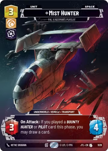 Mist Hunter - The Findsman's Pursuit (Prestige) (1039), Jump to Lightspeed — Star Wars card price