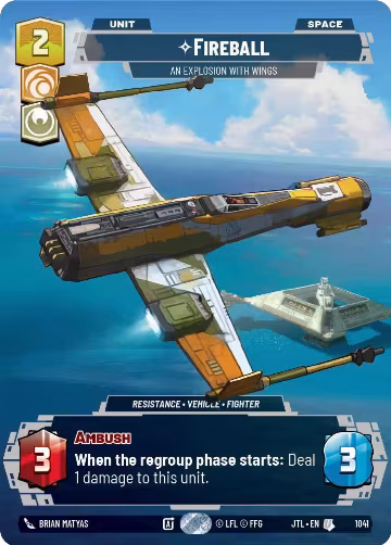 Fireball - An Explosion With Wings (Prestige) (1041), Jump to Lightspeed — Star Wars card price