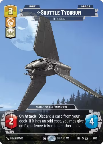 Shuttle Tydirium - Fly Casual (Prestige) (1042), Jump to Lightspeed — Star Wars card price