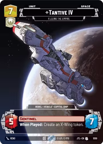 Tantive IV - Fleeing the Empire (Prestige) (1050), Jump to Lightspeed — Star Wars card price