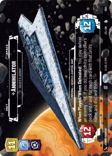 Annihilator - Tagge's Flagship (Prestige Foil) (1054), Jump to Lightspeed — Star Wars card price