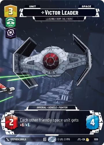 Victor Leader - Leading from the Front (Prestige Foil) (1059), Jump to Lightspeed — Star Wars card price