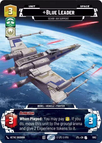 Blue Leader - Scarif Air Support (Prestige Foil) (1062), Jump to Lightspeed — Star Wars card price