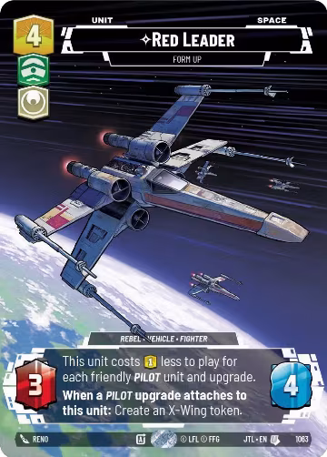 Red Leader - Form Up (Prestige Foil) (1063), Jump to Lightspeed — Star Wars card price