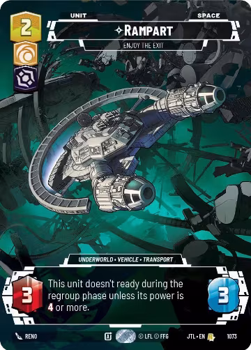 Rampart - Enjoy the Exit (Prestige Foil) (1073), Jump to Lightspeed — Star Wars card price