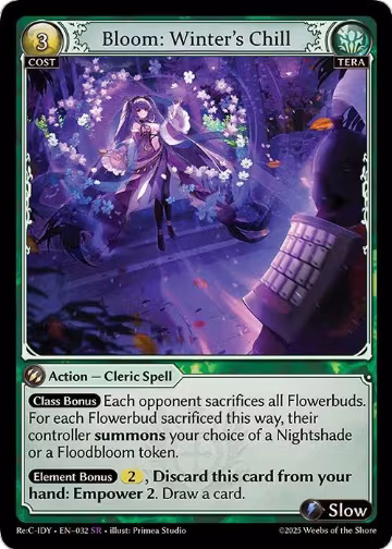Bloom: Winter's Chill (032), Diao Chan Re: Collection, Idyll Corsage — Grand Archive card price