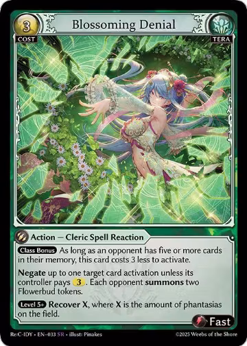 Blossoming Denial (033), Diao Chan Re: Collection, Idyll Corsage — Grand Archive card price
