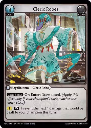 Cleric Robes (005), Diao Chan Re: Collection, Idyll Corsage — Grand Archive card price